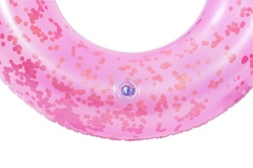 BESTWAY Кольцо для плавания SWAN Ring GLITTER 61 см розовый белый