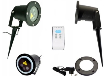 PROJEKTOR LASEROWY RGB STAR SHOW ŚWIĄTECZNY PILOT STAR SHOWER LAMPKI CHOINK