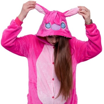STITCH Розовая пижама кигуруми Stitch Комбинезон Комбинезон L 165-174 см