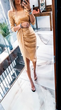 . ПЛАТЬЕ БУТЫЛОЧНО-ЗЕЛЕНОЕ С МИДИ РИББЛАМИ