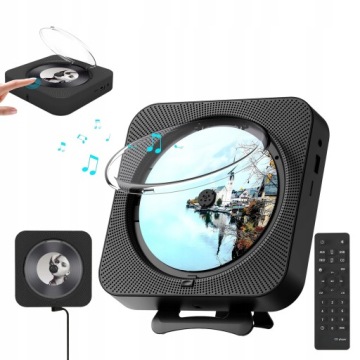 Přenosný Přehrávač CD Reproduktor Bluetooth 5.1 Fm Rádio Na Zeď Dálkové Ovládání