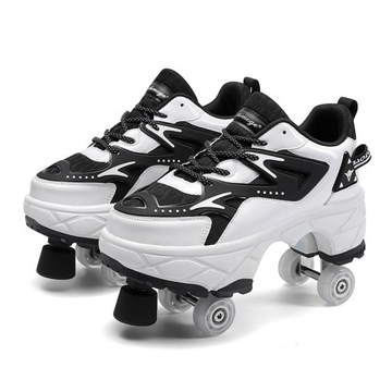 Dwurzędowe buty na rolki na kółkach Kids Sneakers