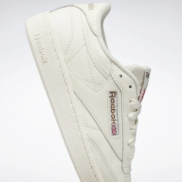 Buty damskie sneakersy sportowe Reebok Club C 85 białe skórzane wygodne
