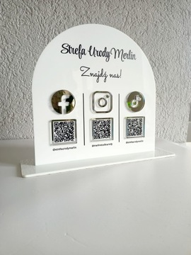 Статуэтка-табличка в социальных сетях QR-ЛОГОТИП Instagram