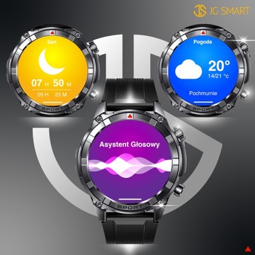 SMARTWATCH MĘSKI ZEGAREK MENU PL ROZMOWY CIŚNIENIE 500mAh AMOLED + 3 paski