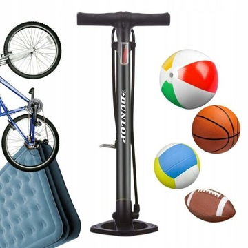 POMPKA PODŁOGOWA ROWEROWA SAMOCHODOWA DUNLOP JAKOŚĆ
