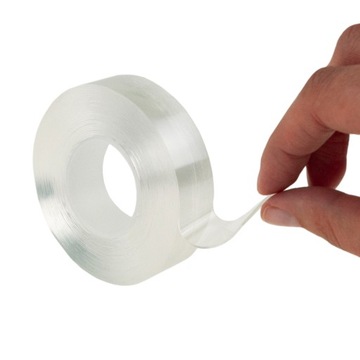 ЛЕНТА ДВУСТОРОННЯЯ МНОГОРАЗОВАЯ МОНТАЖНАЯ ЛЕНТА NANO GRIP ВОДОНЕПРОНИЦАЕМАЯ 5М