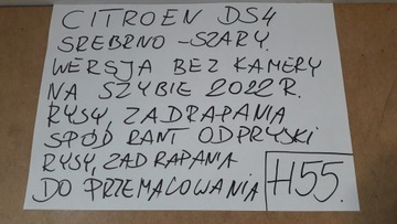 CITROEN DS4 II ZADNÍ VÍKO KUFRU KUFRU 2022 ROK (H55)