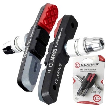KLOCKI HAMULCOWE VBRAKE MTB CLARKSks CPS301 Trójskładnikowe 72mm Trekking