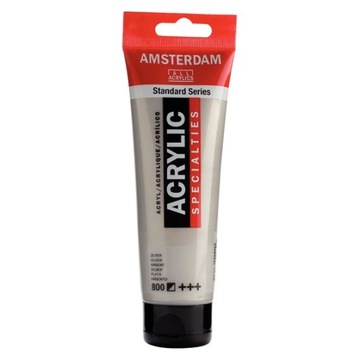 FARBA AKRYLOWA 120ML TALENS AMSTERDAM 800 SILVER