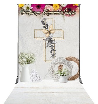 Tło fotograficzne Pierwsza Komunia 158 x 300 cm