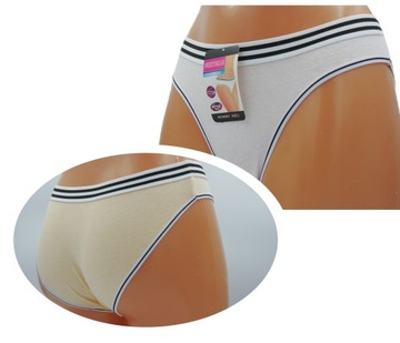 6 ГЛАДКИЕ ЖЕНСКИЕ ТРУСЫ, ХЛОПОК, МУЛЬТИПАК M L
