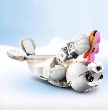 ПОДАРОК ​​LEGO ДЛЯ ДЕВОЧЕК 8+ ЛЕТ Creator Bricks 31133 Белый кролик + СУМКА LEGO