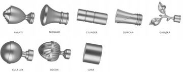 ДВОЙНОЙ КАРДИН 240СМ 25+19ММ PRIMA METAL 3 ЦВЕТА КОНЦОВ НА ВЫБОР RENA