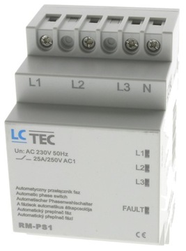LC automatyczny przełącznik faz 25A 3x 230V RM-PS1