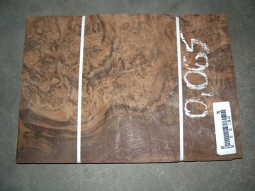 Fornir orzech kalifornijski MAC 0,065 m.kw. 1 liść