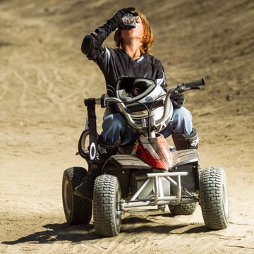 Детский электрический квадроцикл Razor Dirt Quad +8! стальная рама! власть!