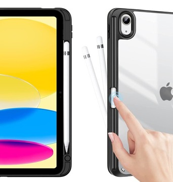 ПРОЗРАЧНЫЙ ЧЕХОЛ ДЛЯ APPLE IPAD GEN 10 A2757 10.9 ЧЕРНЫЙ