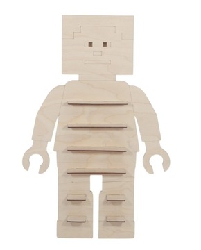 PÓŁKA regał ekspozytor LUDZIK klocki MINECRAFT