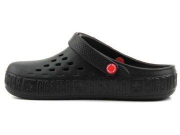 KLAPKI MĘSKIE BIG STAR II175001 CLOGSY CZARNE BUTY