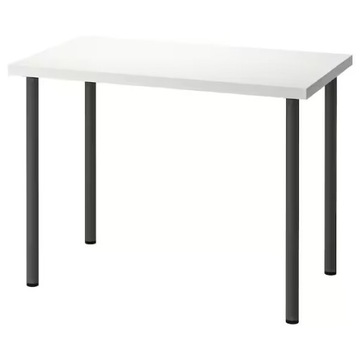IKEA LINNMON/ADILS stół biurko biały/czarny