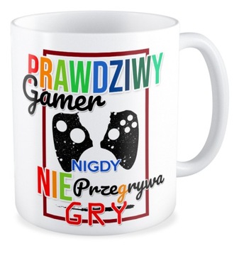 Kubek prezent Prawdziwy GAMER GRACZ nie przegrywa