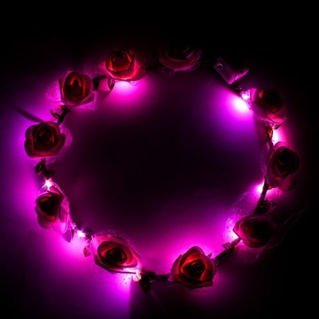 СВЕТОДИОДНЫЙ ВЕНОК, FLUO PARTY FLOWERS