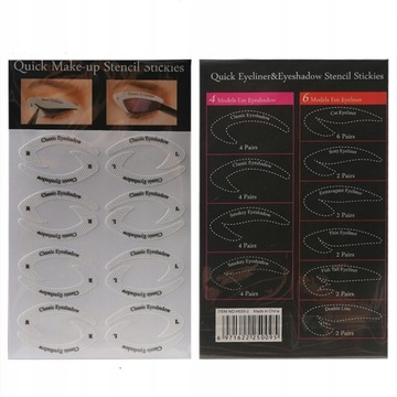 Makijaż oczu szablony skrzydlaty Eyeliner sza