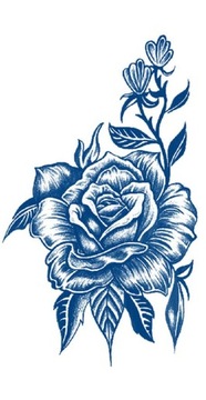 ЖЕНСКАЯ ТАТУ ЦВЕТЫ РОЗЫ ПРОДОЛЖИТЕЛЬНАЯ 2 НЕДЕЛИ 491