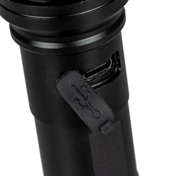 MOCNA LATARKA TAKTYCZA LED XHP50 USB-C ZOOM VAYOX