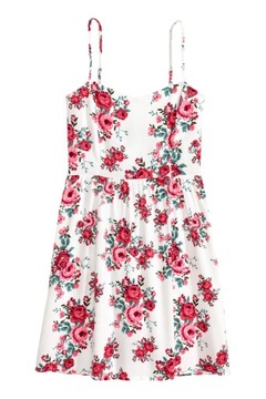 Sukienka mini w kwiaty H&M 38
