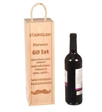OPAKOWANIE PERSONALIZOWANE NA WINO URODZINY