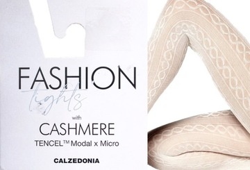 CALZEDONIA rajstopy KASZMIR warkocze T.2/S