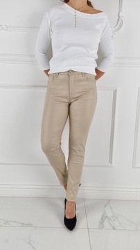 # БРЮКИ ЖЕНСКИЕ УТЕПЛЕННЫЕ - ВОШЕННАЯ КОЖА Push-Up #