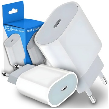 SZYBKA ŁADOWARKA SIECIOWA DO TELEFONU ZASILACZ KOSTKA USB-C Fast Charge 20W