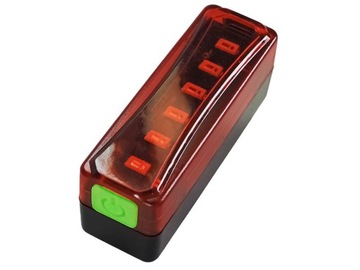 TYLNA LAMPKA ROWEROWA OŚWIETLENIE LED USB ROWERU