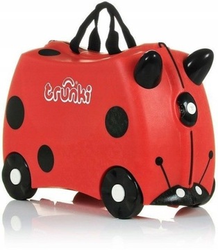 Walizeczka jeździk Trunki Jeżdżąca Biedronka 18l - idealna na wakacje