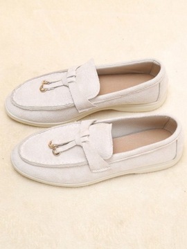 SHEIN ЖЕНСКИЕ ЗАМШЕВЫЕ МОКАСИНЫ, СВЕТЛО-БЕЖЕВЫЙ 43 751