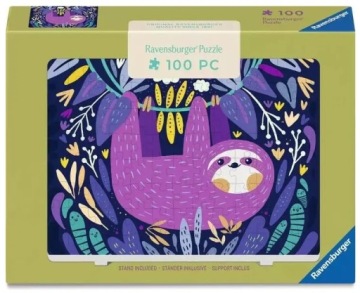 Пазли 2D 100 фіолетовий лінивець SMILE