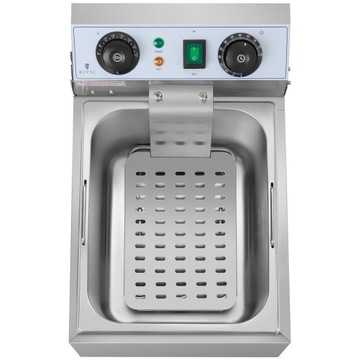 FRYTKOWNICA OLEJOWA FRYTKOWNICA ELEKTRYCZNA GASTRONOMICZNA METALOWA 10 L.