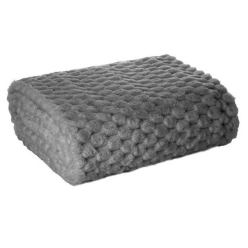 NARZUTA FLANO z EFEKTEM 3D STALOWA 200x220 MIĘKKA GRUBA