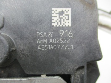 PEUGEOT 508 10-17 ZÁMEK DVEŘE LEVÝ PŘEDNÍ EU 6-PIN 851916