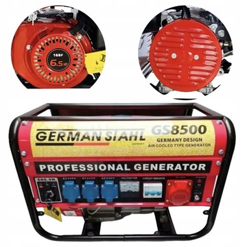 AGREGAT GENERATOR PRĄDOTWÓRCZY GERMAN STAHL 8500W NIEMIECKI TRÓJFAZOWY