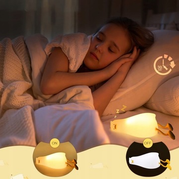 Силиконовый ночник для детейLED Duck Touch