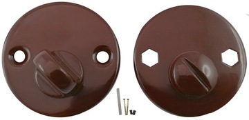 ROZETA DOLNA BRĄZOWA BISZKOPT WC KLAMKA