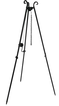TRÓJNÓG STOJAK GRILL 185CM NA RUSZT KOŁOWROTEK