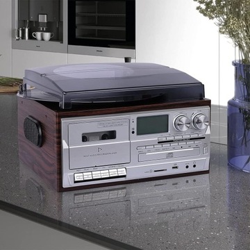 JORLAI ЖК-ВИНИЛОВЫЙ ПРОИГРЫВАТЕЛЬ С BLUETOOTH USB