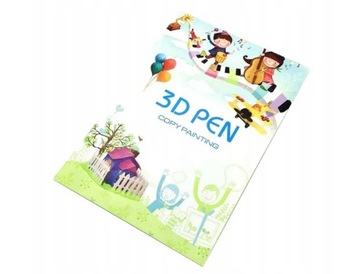 КНИГА С ШАБЛОНАМИ 3D РУЧКИ 40 СТРАНИЦ ШАБЛОНЫ ДЛЯ КОПИРОВАНИЯ