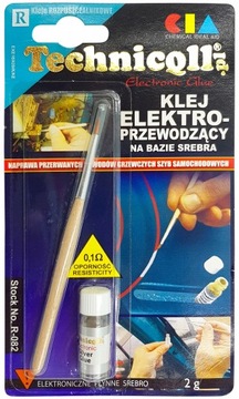 Klej elektroprzewodzący ze srebrem Technicqll R-082 2 ml