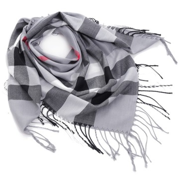 Женский клетчатый шарф, женские шарфы